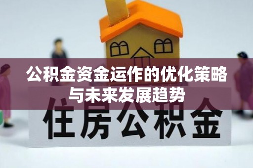 韶山公积金资金运作的优化策略与未来发展趋势